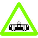 download Roadsign Tram clipart image with 90 hue color