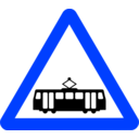 download Roadsign Tram clipart image with 225 hue color