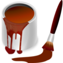 download Color Bucket Brown clipart image with 0 hue color