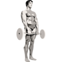 download Posing Bodybuilder clipart image with 180 hue color