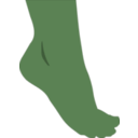 download Foot clipart image with 90 hue color