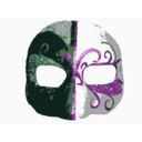 download Mask clipart image with 270 hue color