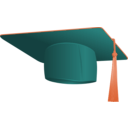 download Graduation clipart image with 315 hue color