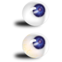 download Eyeball Blue Bloodshot clipart image with 45 hue color