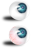 Eyeball Blue Bloodshot