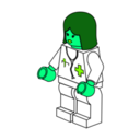 download Lego Town Female Doctor clipart image with 90 hue color