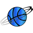 download Basketball Icon clipart image with 180 hue color