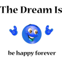 download Be Happy Dream Smiley Emoticon clipart image with 180 hue color