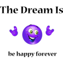 download Be Happy Dream Smiley Emoticon clipart image with 225 hue color