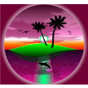 download Lost Island clipart image with 90 hue color