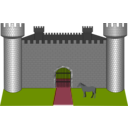 download Fortress Fantasy clipart image with 315 hue color