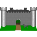 download Fortress Fantasy clipart image with 0 hue color