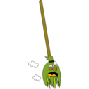download Angry Broom clipart image with 45 hue color