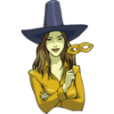 download Witch clipart image with 45 hue color