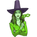 download Witch clipart image with 90 hue color