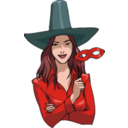 download Witch clipart image with 0 hue color