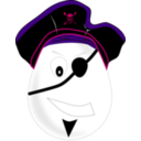 download Pirate Egg clipart image with 270 hue color