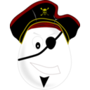 download Pirate Egg clipart image with 0 hue color