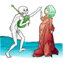 download Dance Macabre 9 clipart image with 90 hue color