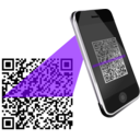 download Qr Scanner Red clipart image with 270 hue color