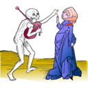 download Dance Macabre 9 clipart image with 315 hue color