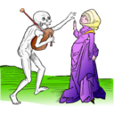 download Dance Macabre 9 clipart image with 0 hue color