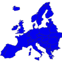download European Map clipart image with 45 hue color