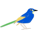 download Bird clipart image with 0 hue color