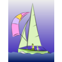 download Sailing Dinghy clipart image with 45 hue color