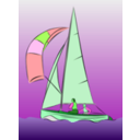 download Sailing Dinghy clipart image with 90 hue color