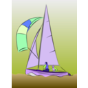 download Sailing Dinghy clipart image with 225 hue color