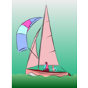 download Sailing Dinghy clipart image with 315 hue color