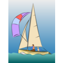 download Sailing Dinghy clipart image with 0 hue color