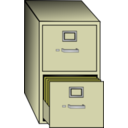 download File Cabinet clipart image with 0 hue color