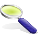 download Magnifying Glass clipart image with 225 hue color