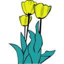download Tulips clipart image with 90 hue color