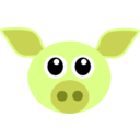 download Cochon Pig Face clipart image with 90 hue color