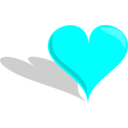 download 3d Heart clipart image with 180 hue color