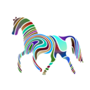 download Waved Horse Spring Version 2009 clipart image with 180 hue color