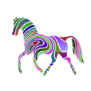 download Waved Horse Spring Version 2009 clipart image with 270 hue color