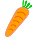 download Carrot Orange With Green Leafs clipart image with 0 hue color
