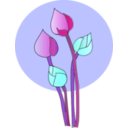 download Lotus clipart image with 180 hue color