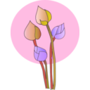 download Lotus clipart image with 270 hue color
