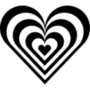 download Zebra Heart clipart image with 90 hue color