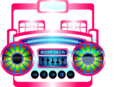 Mini Boom Box Fuschia