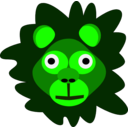 download Crazy Lion clipart image with 90 hue color
