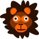 download Crazy Lion clipart image with 0 hue color