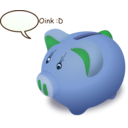 download Piggybank clipart image with 135 hue color