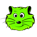 download Comic Hamster Face clipart image with 45 hue color