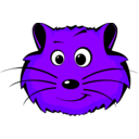 download Comic Hamster Face clipart image with 225 hue color